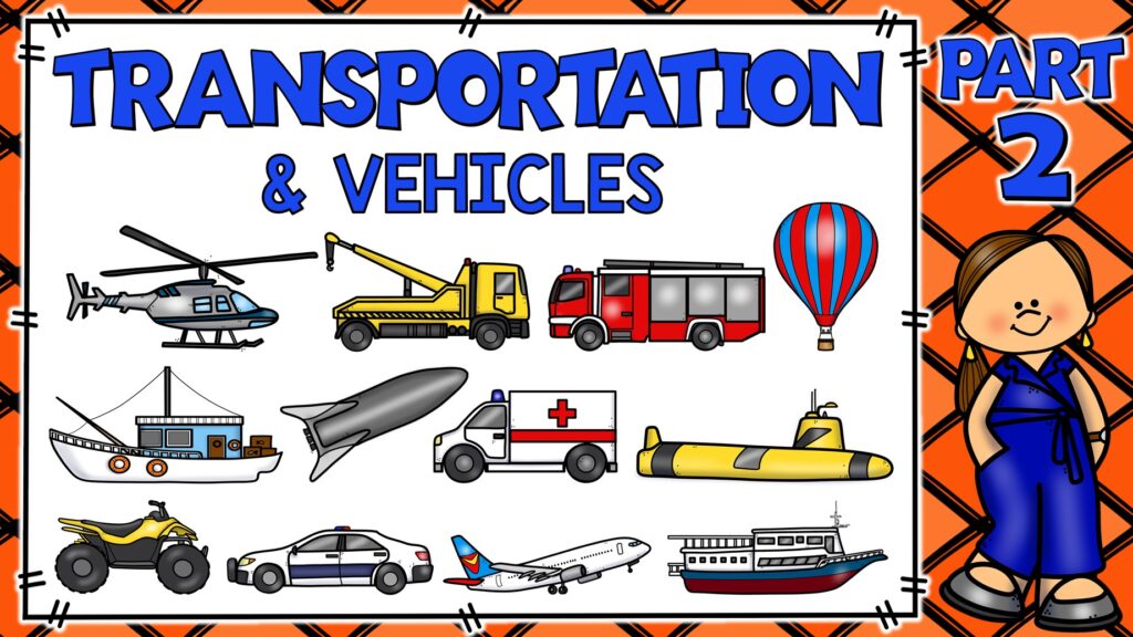 medios de transporte en inglés y español