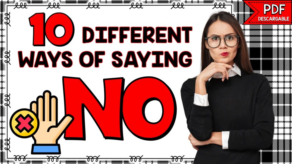 diferentes formas de decir no en inglés