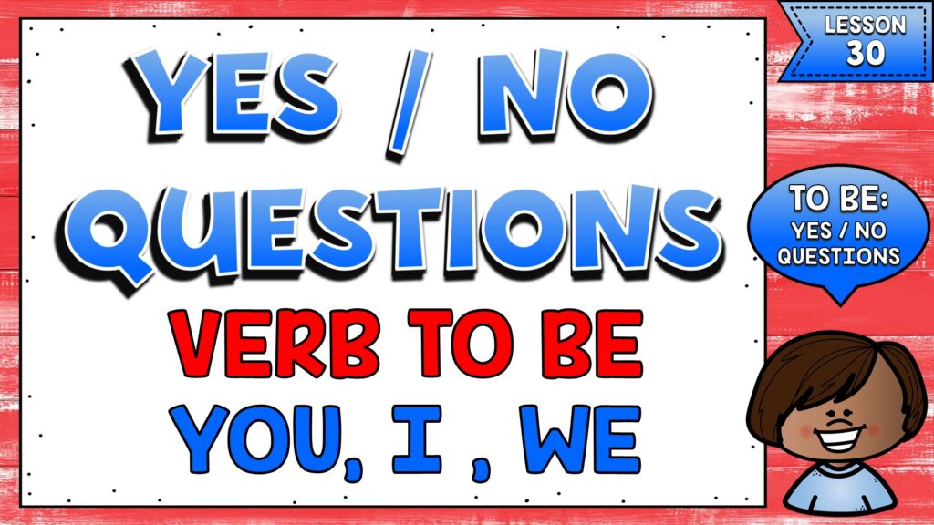 verb to be yes no questions