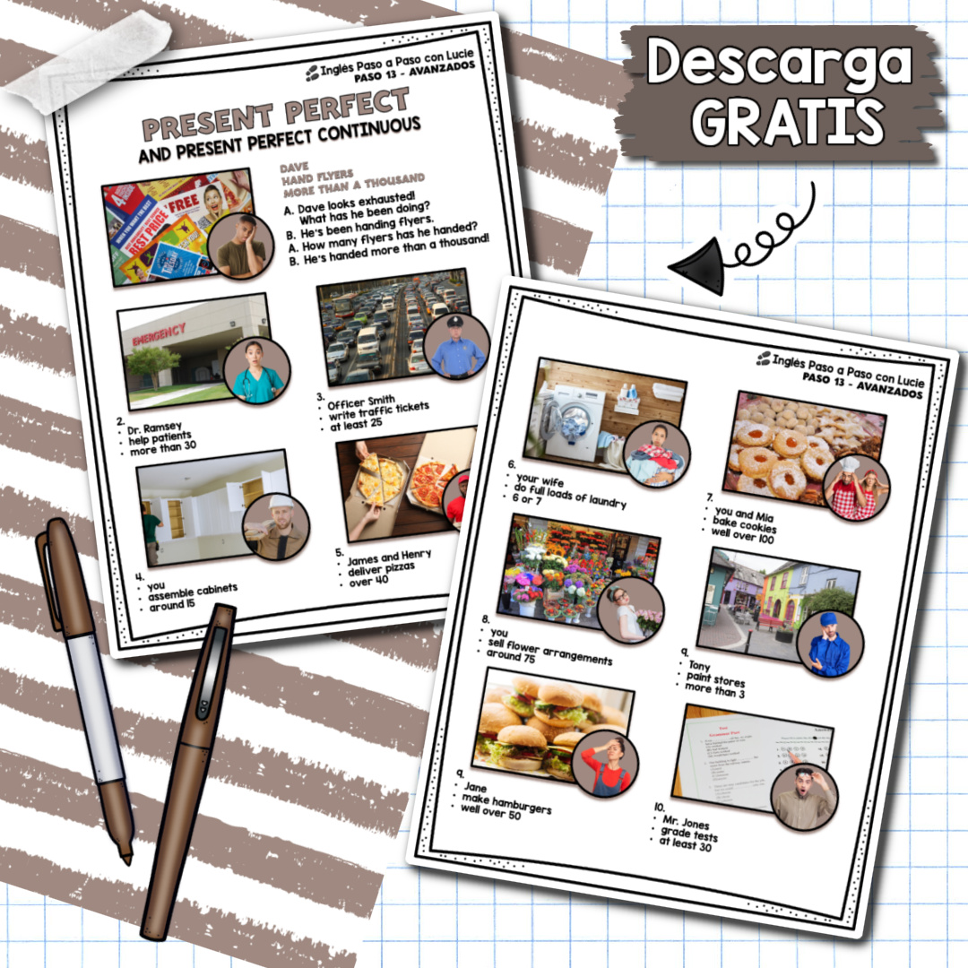 PRESENTE PERFECTO Y PRESENTE PERFECTO CONTINUO EN INGLÉS - Inglés Paso ...