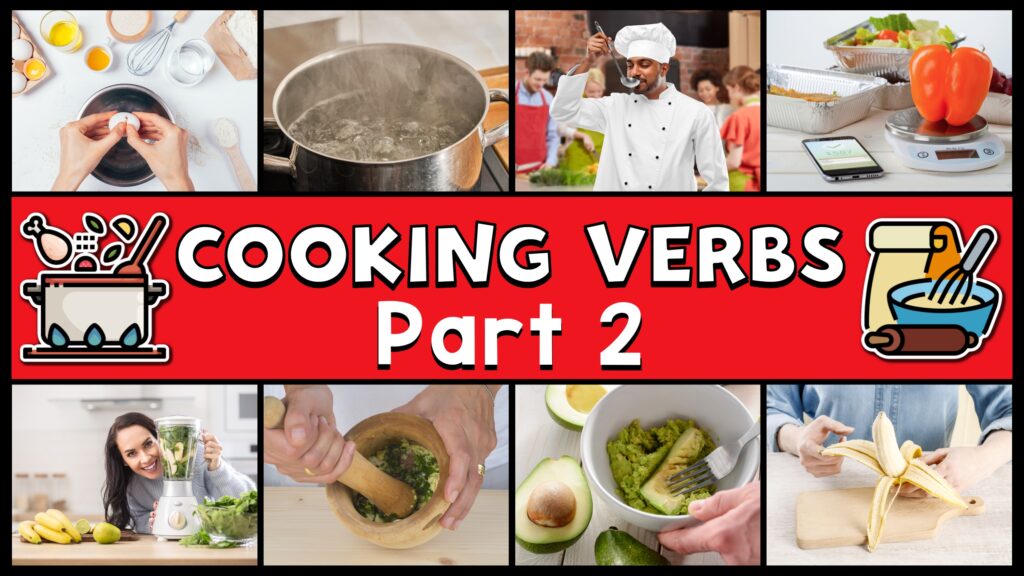 verbos en inglés para cocinar
