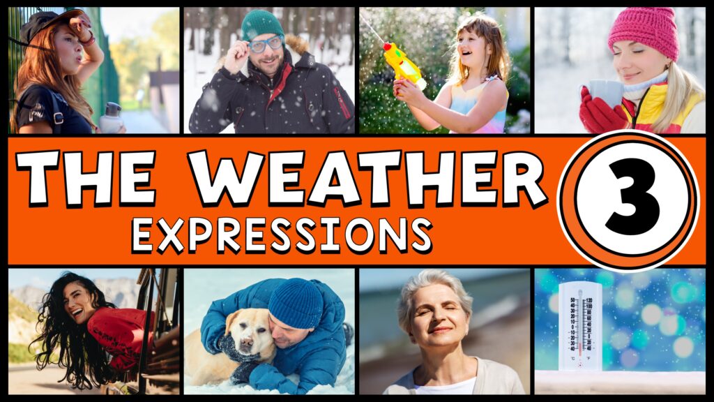 expresiones del clima en inglés
