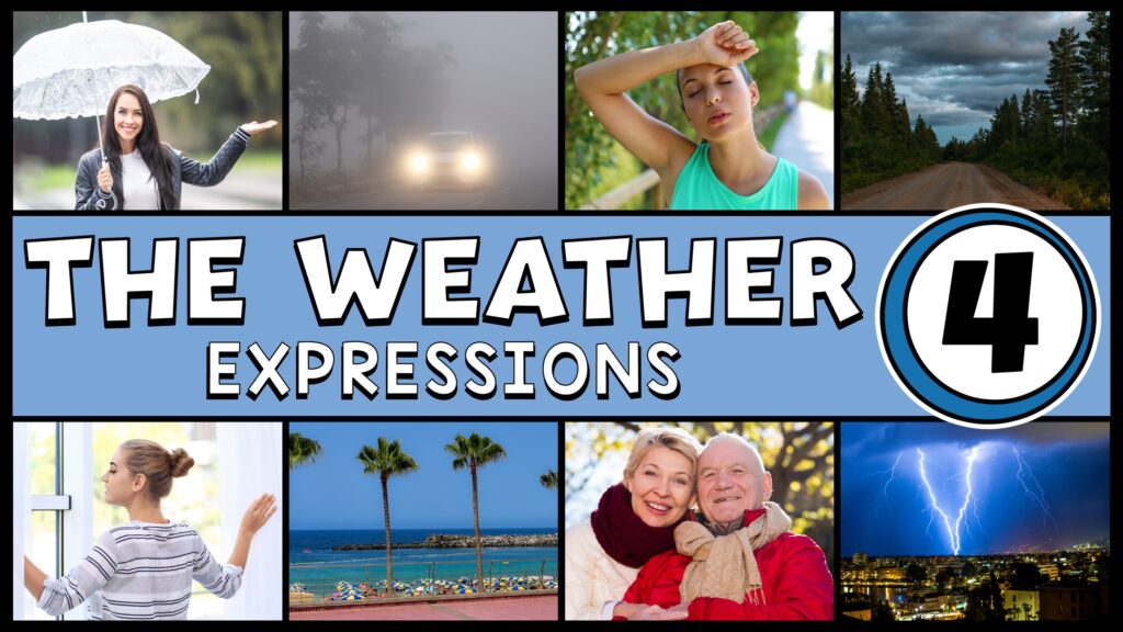expresiones del clima en inglés