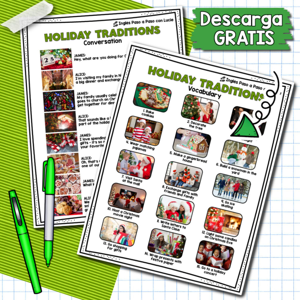 Lecciones en Inglés de Navidad - Tradiciones Navideñas