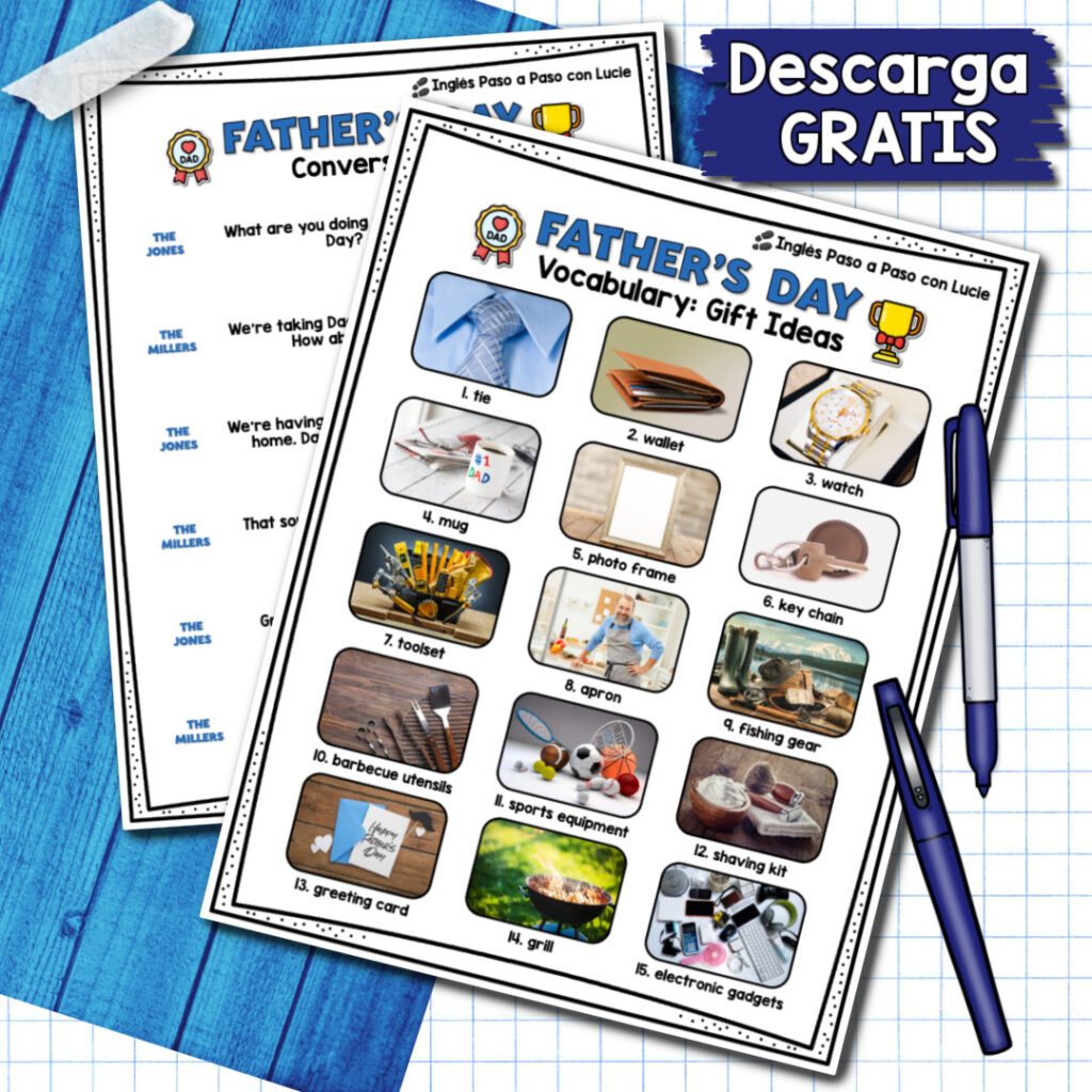 Lección del Día del Padre en Inglés