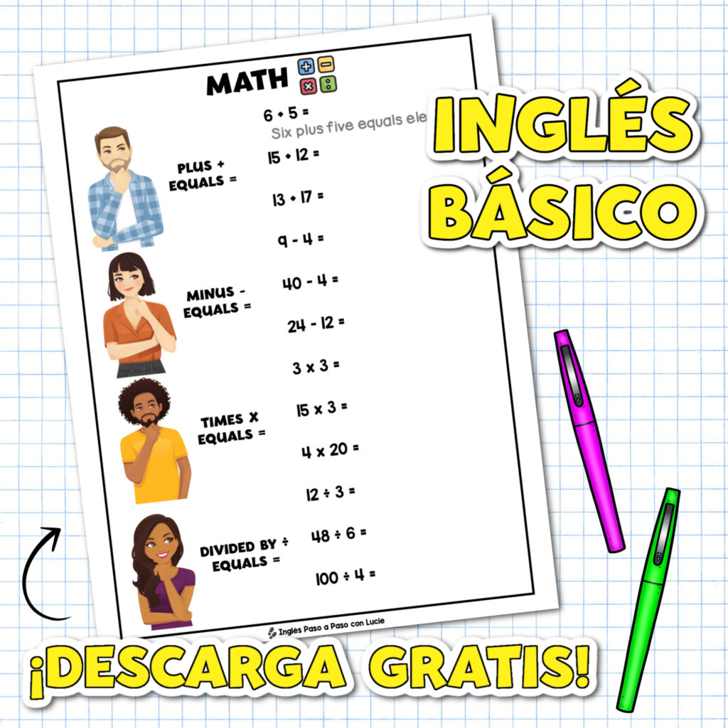 Matemáticas Básicas en Inglés