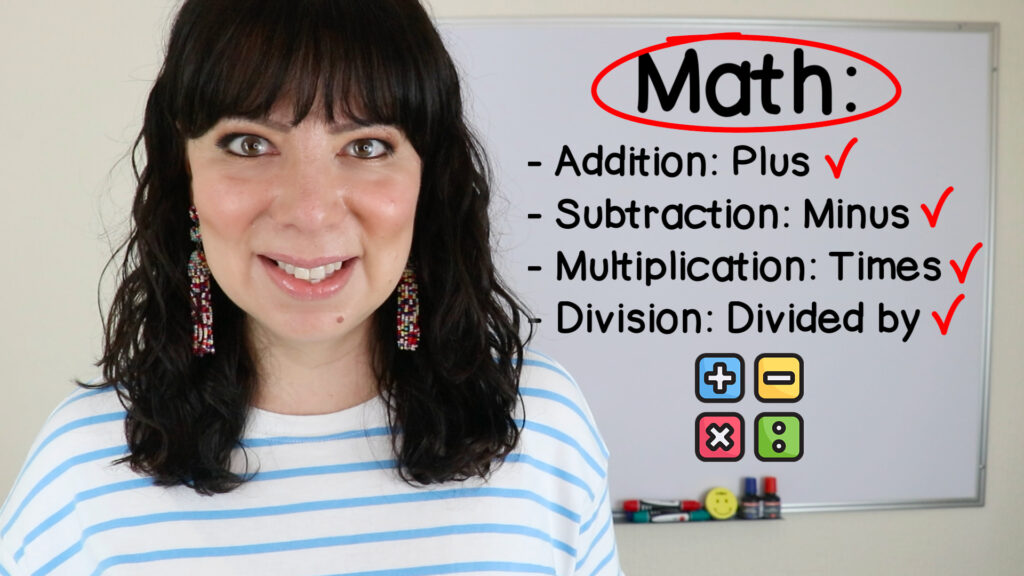 Matemáticas Básicas en Inglés