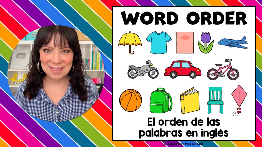 el orden de las palabras en inglés